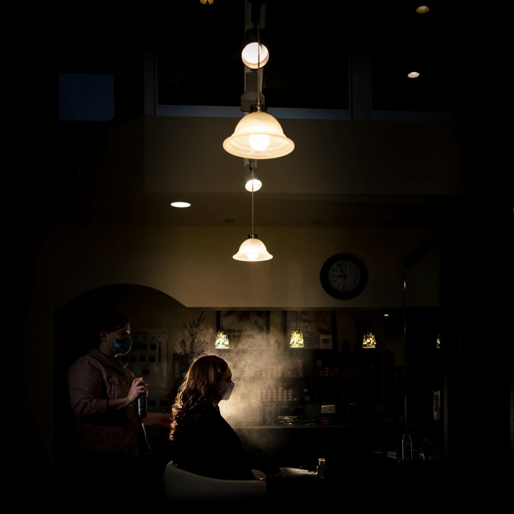 Salon Sitara hair spray by La Crosse, WI Photographer Jeff Wiswell