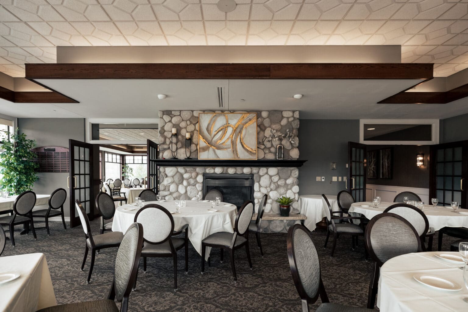 The dining room at La Crosse Country Club, Onalaska