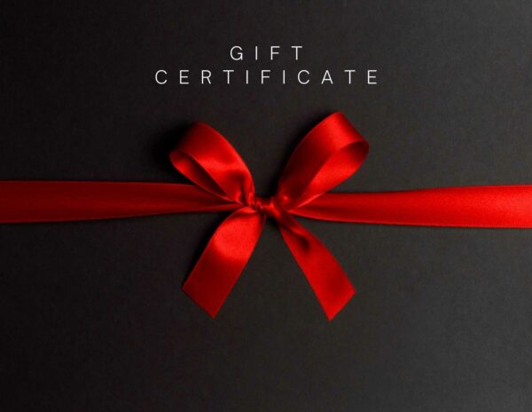 Black Red Bow Premium Gift Certificate