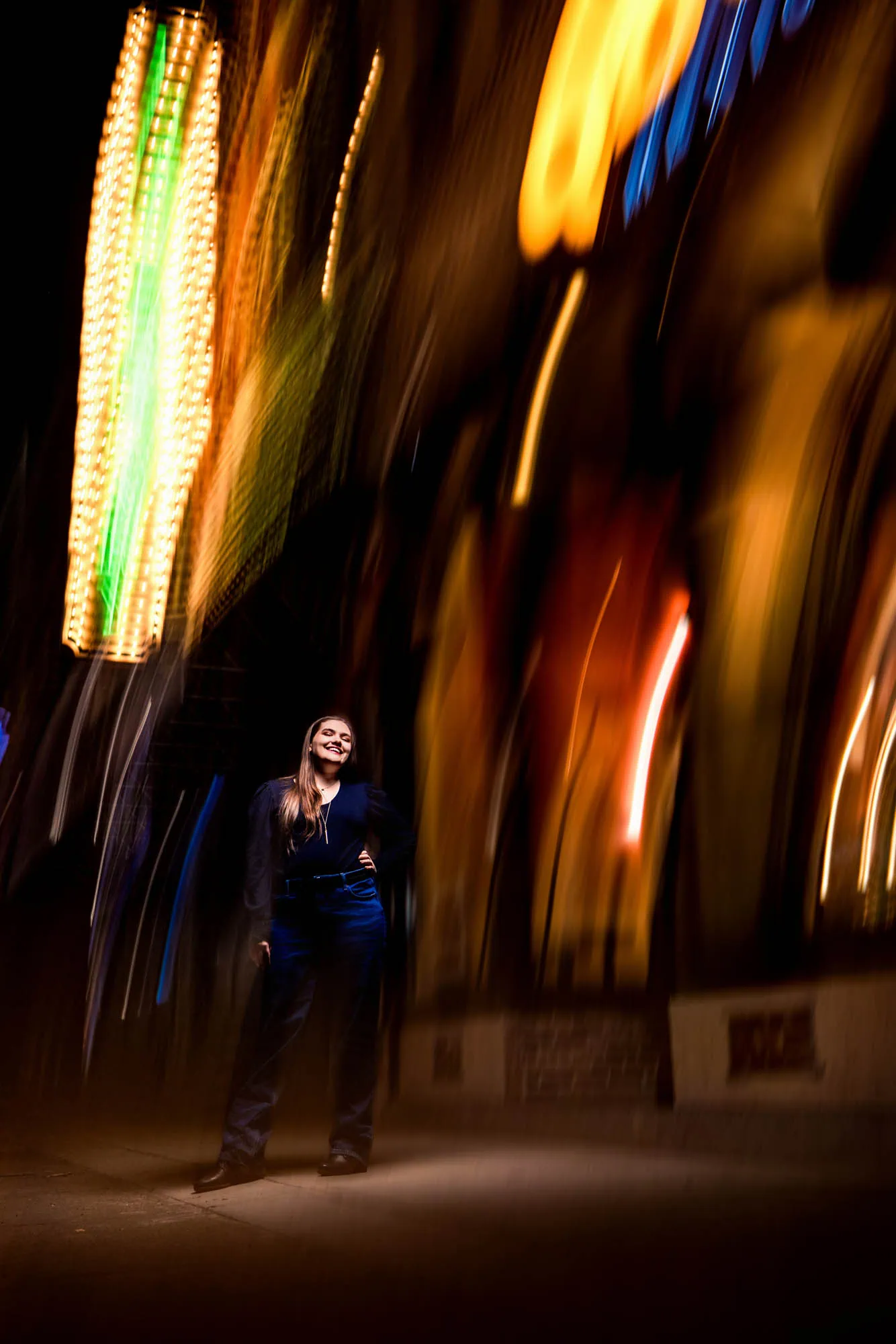 A senior session — the opening frame of the story