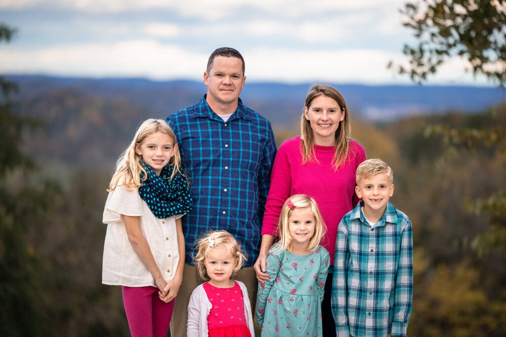 Ellinger family sunset session Grandad's Bluff La Crosse Wisconsin — J.L. Wiswell Photography