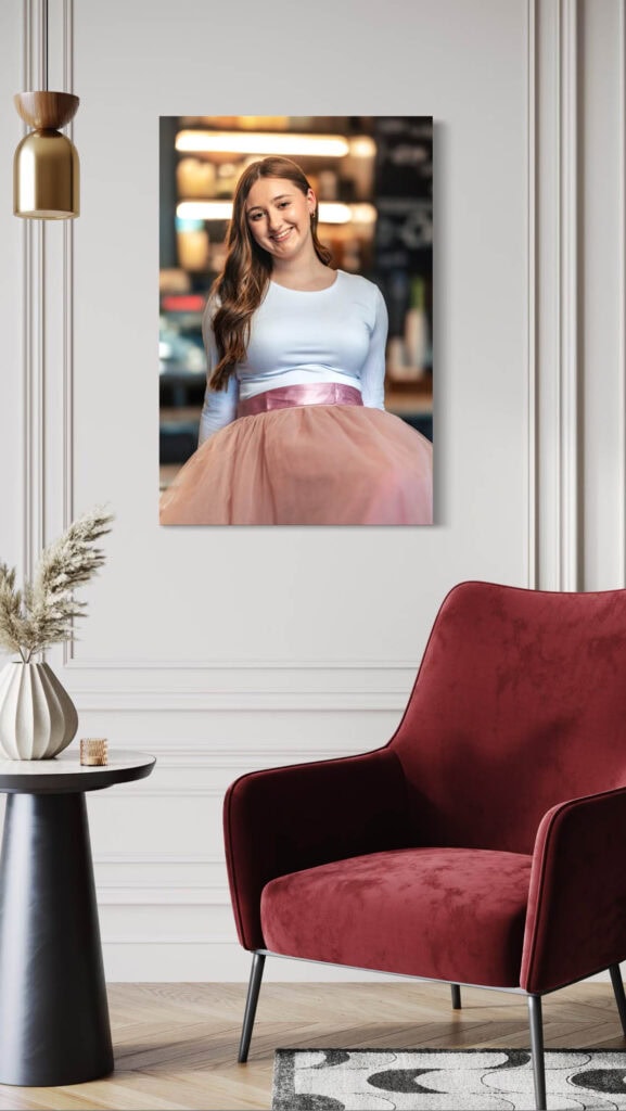 High school senior portraits at Charmant Hotel La Crosse Wisconsin
