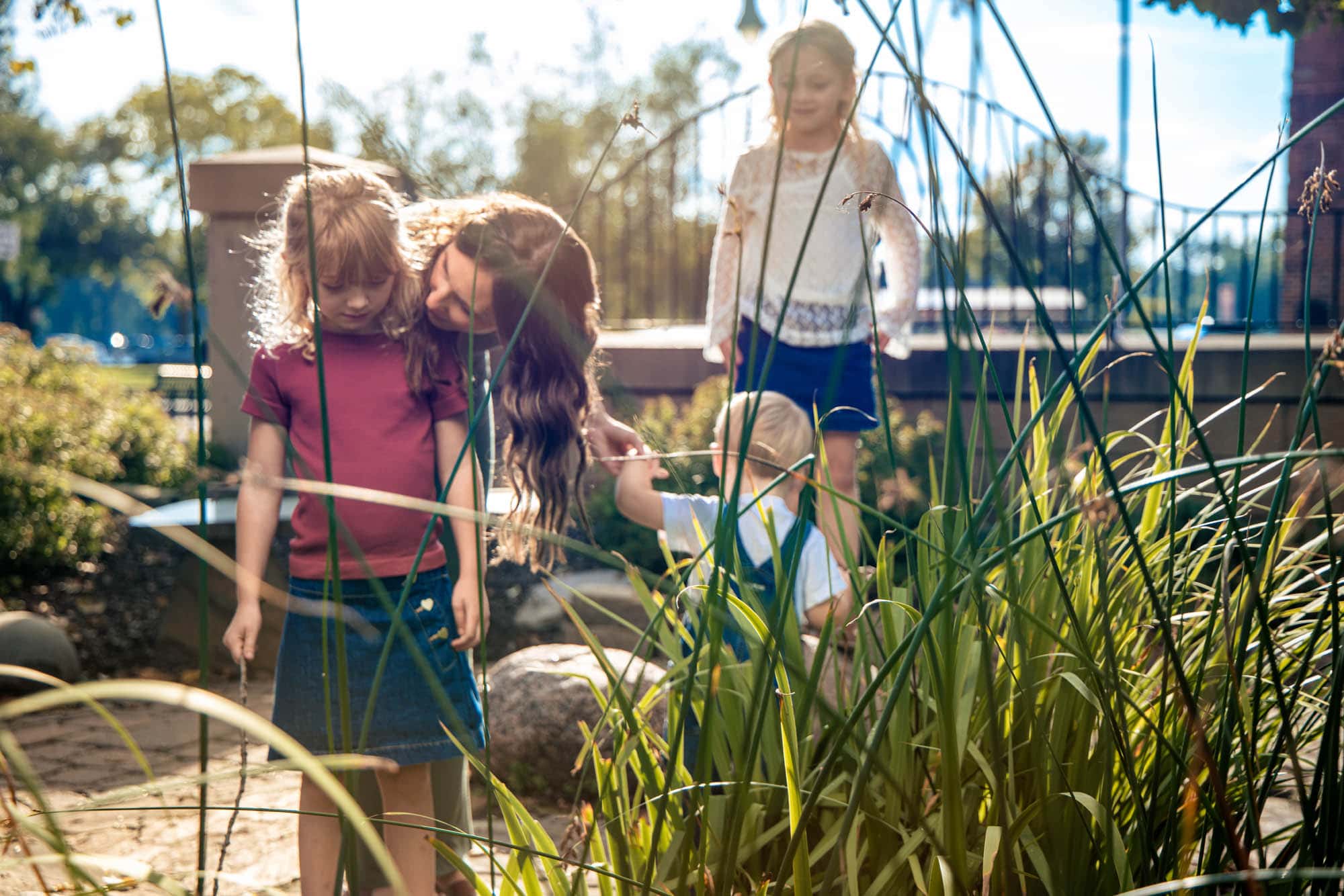 A frame from the family session film