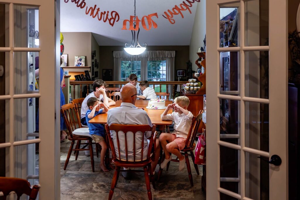 A family session — a candid moment from later in the session