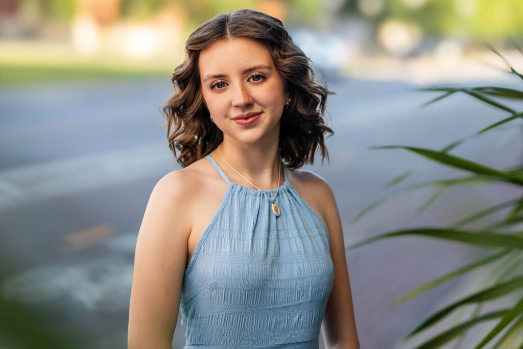 A senior session — a candid frame from this part of the session